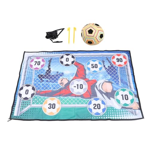 Vvikizy 2-in-1-Fußball-Spielmatten-Set, Kickspiel-Zielmatte, Indoor-Outdoor-Fußball-Wurfspiel mit Fußball (Typ A) von Vvikizy