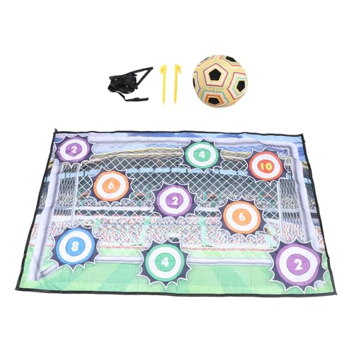 Vvikizy 2-in-1-Fußball-Spielmatten-Set, Kickspiel-Zielmatte, Indoor-Outdoor-Fußball-Wurfspiel mit Fußball (Typ B) von Vvikizy