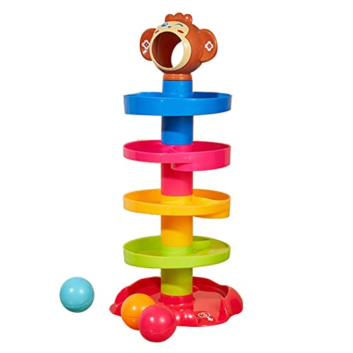 Vvikizy 5-lagiger Kugel-Drop-and-Roll-Wirbelturm, Rollender Kugelturm, Vorschul-Montessori-Lernspielzeug für Frühes Lernen für und Mädchen Zum Trainieren der von Vvikizy