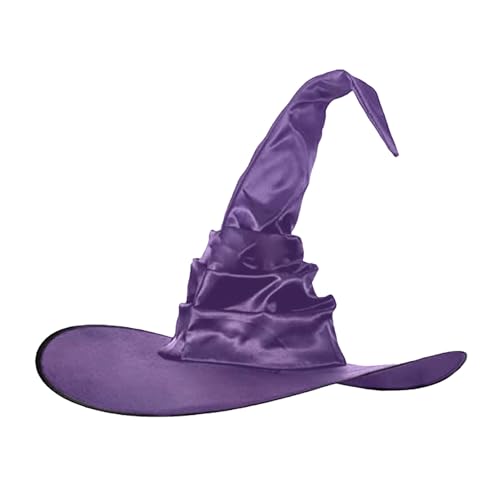 Vxcbad Hexenhut Witch Hat Zauberhut Cosplay– für Karneval Halloween, Fastnacht und Mottopartys (lila) von Vxcbad