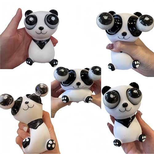 Vyloky Stress Relief Toys, Staring Panda, Stress Relief Squeeze, Bear Doll, Venting, Funny, Compulsive, Creative Gift, Pack of 2 von Vyloky