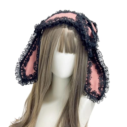 Entzückende Stirnbänder mit Cartoon-Kaninchen, auffälliger Kopfschmuck für Halloween, Cosplay, Rollenspiele, süße Haarschleifen mit Spitzenbesatz Entzückende Stirnbänder mit Cartoon-Kaninchen, auffälliger Kopfschmuck für Halloween, Cosplay, Rollenspiele, süße Haarschleifen mit Spitzenbesatz von Vynetra