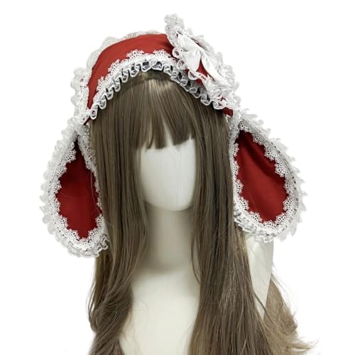 Entzückende Stirnbänder mit Cartoon-Kaninchen, auffälliger Kopfschmuck für Halloween, Cosplay, Rollenspiele, süße Haarschleifen mit Spitzenbesatz Entzückende Stirnbänder mit Cartoon-Kaninchen, auffälliger Kopfschmuck für Halloween, Cosplay, Rollenspiele, süße Haarschleifen mit Spitzenbesatz von Vynetra