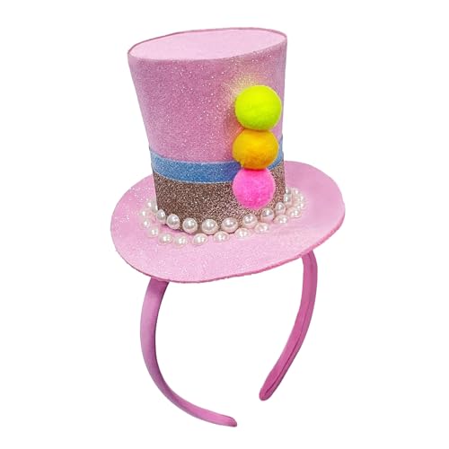 Vynetra Funkelnder kleiner Zylinderhut Haarband mit glitzernden Pailletten für Mädchen Geburtstagsparty Kostüm DressingUp Zubehör Party Haarschmuck Vynetra Funkelnder kleiner Zylinderhut Haarband mit glitzernden Pailletten für Mädchen Geburtstagsparty Kostüm DressingUp Zubehör Party Haarschmuck von Vynetra