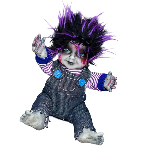 Vynetra Gruselige Puppenfigur mit beleuchtetem Gesicht und erschreckendem Soundeffekt sitzender Sound aktiviert Vynetra Gruselige Puppenfigur mit beleuchtetem Gesicht und erschreckendem Soundeffekt sitzender Sound aktiviert von Vynetra