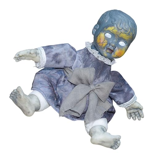 Vynetra Gruselige Puppenfigur mit beleuchtetem Gesicht und erschreckendem Soundeffekt sitzender Sound aktiviert Vynetra Gruselige Puppenfigur mit beleuchtetem Gesicht und erschreckendem Soundeffekt sitzender Sound aktiviert von Vynetra