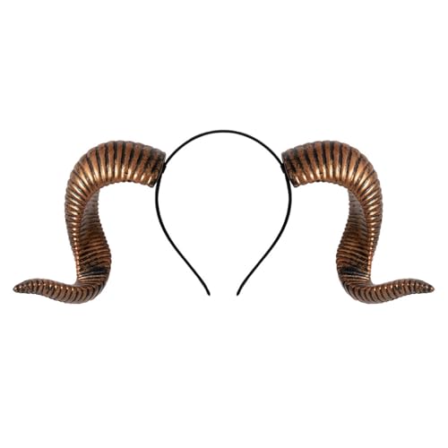 Vynetra Haarband mit Ziegenhorn, Punk-Motiv, Rollenspiel, Party, Kopfschmuck mit abnehmbarem Band für Bühnenauftritte, Verkleidungen, Requisiten, Halloween, Party, Kostüm-Requisiten Vynetra Haarband mit Ziegenhorn, Punk-Motiv, Rollenspiel, Party, Kopfschmuck mit abnehmbarem Band für Bühnenauftritte, Verkleidungen, Requisiten, Halloween, Party, Kostüm-Requisiten von Vynetra