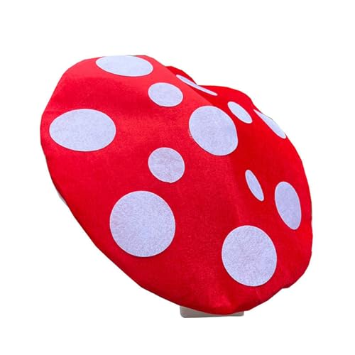 Vynetra Handgefertigter Pilzhut mit verstellbarer Größe, Rollenspielzubehör, Kostümhut für Damen und Herren, Bühnenauftritte, Rollenspiel, Pilzkostüm-Zubehör Vynetra Handgefertigter Pilzhut mit verstellbarer Größe, Rollenspielzubehör, Kostümhut für Damen und Herren, Bühnenauftritte, Rollenspiel, Pilzkostüm-Zubehör von Vynetra