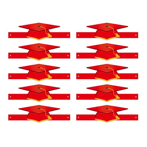 Vynetra Papierkronen mit Quasten, für Kindergarten, Vorschule, Schule, Feiern, Abschlussfeiern, Hüte, buntes Abschlusszubehör, 10 Stück Vynetra Papierkronen mit Quasten, für Kindergarten, Vorschule, Schule, Feiern, Abschlussfeiern, Hüte, buntes Abschlusszubehör, 10 Stück von Vynetra