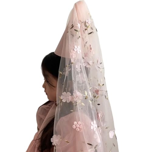 Vynetra Spitzen-Geburtstagshut, Blumen-Verzierung, Schleier, Party für Kinder, Mädchen, Geburtstag, Jahrestag, Feier, Fotografie, Kopfschmuck, Frauenschleier, Party Vynetra Spitzen-Geburtstagshut, Blumen-Verzierung, Schleier, Party für Kinder, Mädchen, Geburtstag, Jahrestag, Feier, Fotografie, Kopfschmuck, Frauenschleier, Party von Vynetra