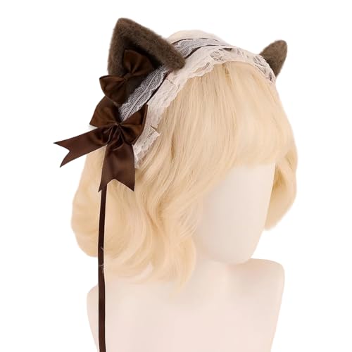 Vynetra Stylischer Anime-Haarreif mit Kätzchen-Motiv, auffälliger Kopfschmuck für Bühne, Halloween, Cosplay, Rollenspiele, modische Kopfbedeckung Vynetra Stylischer Anime-Haarreif mit Kätzchen-Motiv, auffälliger Kopfschmuck für Bühne, Halloween, Cosplay, Rollenspiele, modische Kopfbedeckung von Vynetra