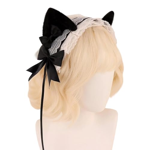 Vynetra Stylischer Anime-Haarreif mit Kätzchen-Motiv, auffälliger Kopfschmuck für Bühne, Halloween, Cosplay, Rollenspiele, modische Kopfbedeckung Vynetra Stylischer Anime-Haarreif mit Kätzchen-Motiv, auffälliger Kopfschmuck für Bühne, Halloween, Cosplay, Rollenspiele, modische Kopfbedeckung von Vynetra