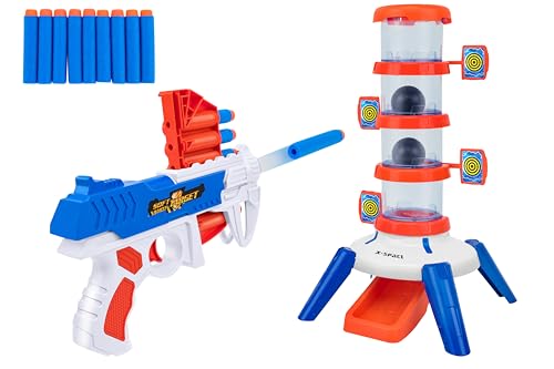 Soft Shot Target – Zielschießen und Kugeln aus weichem Gummi – Kinder 3 Jahre – inklusive Pistole – Geschicklichkeitsspiel und Geschicklichkeitsspiel – Spielzeug – Wtoy 41653 von W'TOY