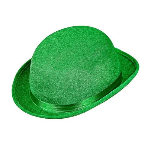 W WIDMANN MILANO Party Fashion 14351 - Bowler St. Patricks Day, aus Samt, Grün, Hut, Accessoire, Karneval, Mottoparty von W WIDMANN MILANO Party Fashion