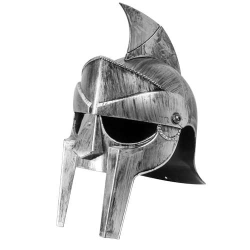 W WIDMANN MILANO Party Fashion 29149 - Gladiator Helm mit Visier aus Hartplastik, für Erwachsene, Römer, Mittelalter, Krieger von W WIDMANN MILANO Party Fashion