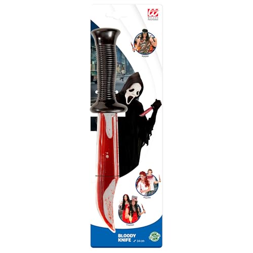 W WIDMANN MILANO Party Fashion 6695K - Blutiges Messer, 34 cm, Accessoires, Deko, Blut, schwarz, Kunstblut, Kunststoff, Jack The Ripper, Psycho, Halloween, Karneval, Mottoparty W WIDMANN MILANO Party Fashion 6695K - Blutiges Messer, 34 cm, Accessoires, Deko, Blut, schwarz, Kunstblut, Kunststoff, Jack The Ripper, Psycho, Halloween, Karneval, Mottoparty von W WIDMANN MILANO Party Fashion