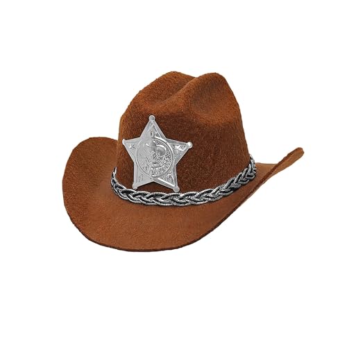 W WIDMANN MILANO Party Fashion 68571 - Minihut Cowboy, ca. 9 cm, mit Sheriff Stern, Braun, Wilder Westen, Hut, Accessoire, Karneval, Mottoparty W WIDMANN MILANO Party Fashion 68571 - Minihut Cowboy, ca. 9 cm, mit Sheriff Stern, Braun, Wilder Westen, Hut, Accessoire, Karneval, Mottoparty von W WIDMANN MILANO Party Fashion