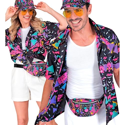 W WIDMANN MILANO Party Fashion - 80er Jahre Funky Fashion Hemd, Party Outfit, Shirt, Oberteil, Faschingskostüme W WIDMANN MILANO Party Fashion - 80er Jahre Funky Fashion Hemd, Party Outfit, Shirt, Oberteil, Faschingskostüme von W WIDMANN MILANO Party Fashion