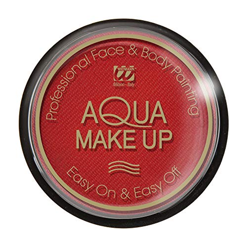 W WIDMANN MILANO Party Fashion 9233D - Aqua Make-Up, Rot, in Schale, 15 g, Schminke, Karneval, Mottoparty, Halloween W WIDMANN MILANO Party Fashion 9233D - Aqua Make-Up, Rot, in Schale, 15 g, Schminke, Karneval, Mottoparty, Halloween von W WIDMANN MILANO Party Fashion
