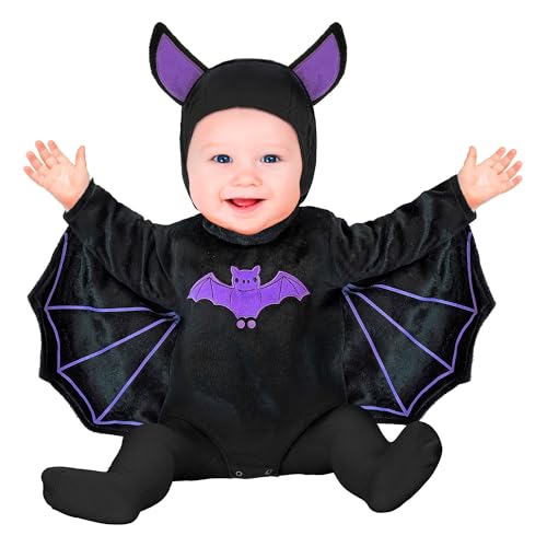W WIDMANN MILANO Party Fashion - Baby Kostüm Fledermaus oder Teufel, Plüsch Overall mit Mütze, Kinder Verkleidung Halloween, Karneval W WIDMANN MILANO Party Fashion - Baby Kostüm Fledermaus oder Teufel, Plüsch Overall mit Mütze, Kinder Verkleidung Halloween, Karneval von W WIDMANN MILANO Party Fashion