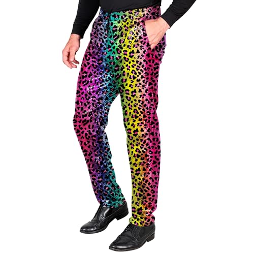 W WIDMANN MILANO Party Fashion - Funkelnde Paillettenhose für Herren, Disco Fever, Herrenhose für Festival oder Karnevalskostüme W WIDMANN MILANO Party Fashion - Funkelnde Paillettenhose für Herren, Disco Fever, Herrenhose für Festival oder Karnevalskostüme von W WIDMANN MILANO Party Fashion