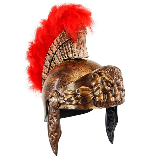 W WIDMANN MILANO Party Fashion - Helm Römischer Zenturion für Kinder, aus Hartplastik, Römer, Gladiator, Grieche, Bronze W WIDMANN MILANO Party Fashion - Helm Römischer Zenturion für Kinder, aus Hartplastik, Römer, Gladiator, Grieche, Bronze von W WIDMANN MILANO Party Fashion