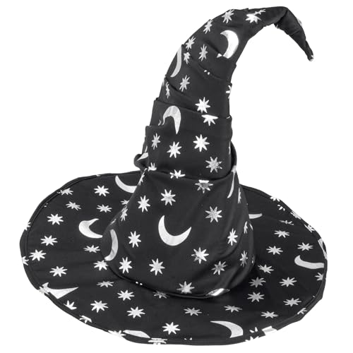 W WIDMANN MILANO Party Fashion - Hexenhut, Zauberhut für Kinder, mit Mond und Sternen Design, geeignet für Karneval, Halloween W WIDMANN MILANO Party Fashion - Hexenhut, Zauberhut für Kinder, mit Mond und Sternen Design, geeignet für Karneval, Halloween von W WIDMANN MILANO Party Fashion