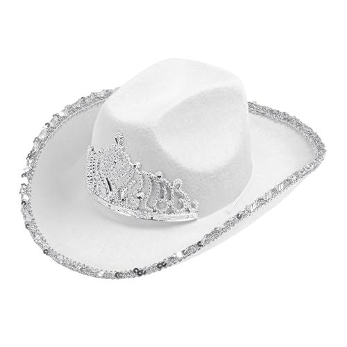 W WIDMANN MILANO Party Fashion - Hut Cowgirl oder Cowboy, mit Tiara, für Erwachsene, Accessoire Karneval, Junggesellenabschied W WIDMANN MILANO Party Fashion - Hut Cowgirl oder Cowboy, mit Tiara, für Erwachsene, Accessoire Karneval, Junggesellenabschied von W WIDMANN MILANO Party Fashion