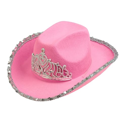 W WIDMANN MILANO Party Fashion - Hut Cowgirl oder Cowboy, mit Tiara, für Erwachsene, Accessoire Karneval, Junggesellenabschied W WIDMANN MILANO Party Fashion - Hut Cowgirl oder Cowboy, mit Tiara, für Erwachsene, Accessoire Karneval, Junggesellenabschied von W WIDMANN MILANO Party Fashion