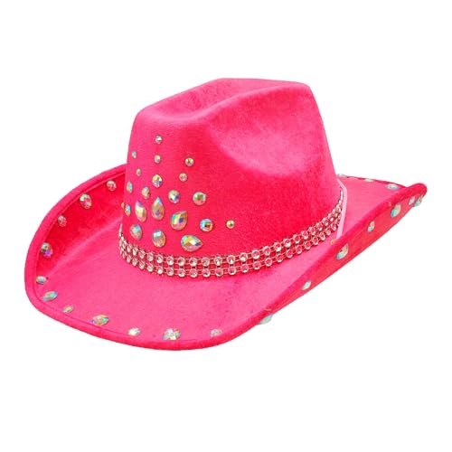 W WIDMANN MILANO Party Fashion - Hut Cowgirl oder Cowboy mit Diamanten, für Erwachsene, Accessoire Karneval, Junggesellenabschied W WIDMANN MILANO Party Fashion - Hut Cowgirl oder Cowboy mit Diamanten, für Erwachsene, Accessoire Karneval, Junggesellenabschied von W WIDMANN MILANO Party Fashion