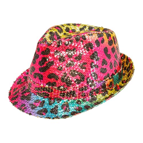 W WIDMANN MILANO Party Fashion - Hut mit Pailletten, Fedora in verschiedenen Farben und Mustern, Accessoire für Faschingskostüme von W WIDMANN MILANO Party Fashion