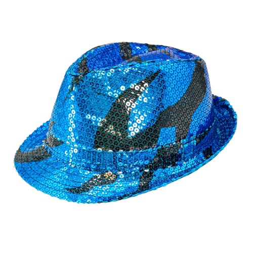 W WIDMANN MILANO Party Fashion - Hut mit Pailletten, Fedora in verschiedenen Farben und Mustern, Accessoire für Faschingskostüme von W WIDMANN MILANO Party Fashion