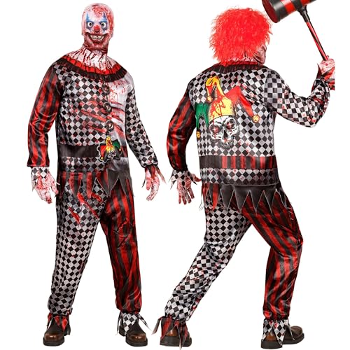 W WIDMANN MILANO Party Fashion - Killer Clown Kostüm Set mit Maske, komplettes Outfit für Halloween und Karneval W WIDMANN MILANO Party Fashion - Killer Clown Kostüm Set mit Maske, komplettes Outfit für Halloween und Karneval von W WIDMANN MILANO Party Fashion