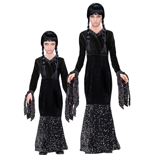 W WIDMANN MILANO Party Fashion Dark Girl Kinderkostüm - Glamour Abendkleid Halloween Verkleidung | Schwarz 140 W WIDMANN MILANO Party Fashion Dark Girl Kinderkostüm - Glamour Abendkleid Halloween Verkleidung | Schwarz 140 von W WIDMANN MILANO Party Fashion