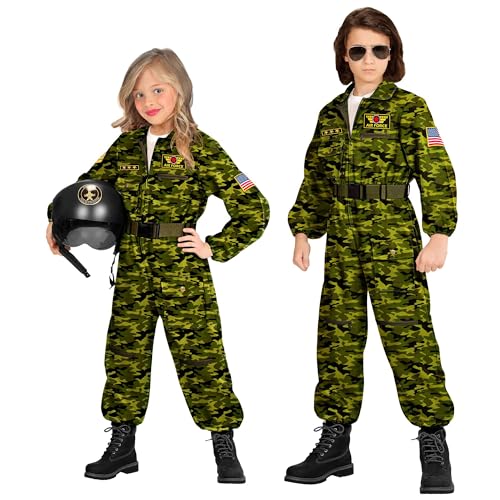 W WIDMANN MILANO Party Fashion Kinderkostüm Kampfjetpilot, Overall, Pilot, Uniform, Faschingskostüme, Karneval 128 W WIDMANN MILANO Party Fashion Kinderkostüm Kampfjetpilot, Overall, Pilot, Uniform, Faschingskostüme, Karneval 128 von W WIDMANN MILANO Party Fashion
