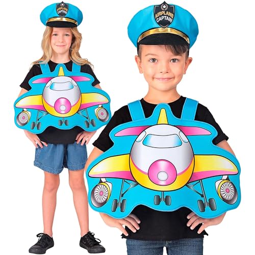W WIDMANN MILANO Party Fashion 21440 Kinderkostüm Set Beruf, Unisex-Kinder, Blau-Pilot, 113 cm W WIDMANN MILANO Party Fashion 21440 Kinderkostüm Set Beruf, Unisex-Kinder, Blau-Pilot, 113 cm von W WIDMANN MILANO Party Fashion