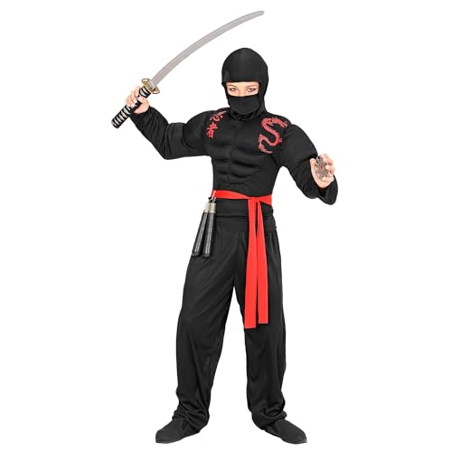 W WIDMANN MILANO Party Fashion 00540 Kinderkostüm muskulöser Ninja, Jungen, Schwarz, 164 cm W WIDMANN MILANO Party Fashion 00540 Kinderkostüm muskulöser Ninja, Jungen, Schwarz, 164 cm von W WIDMANN MILANO Party Fashion