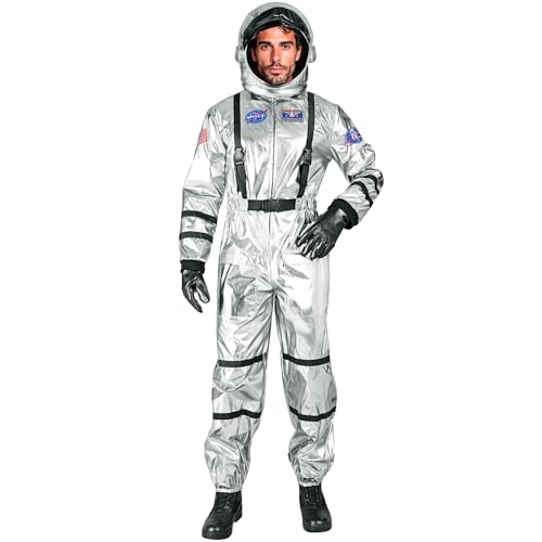 W WIDMANN MILANO Party Fashion - Kostüm Astronaut für Herren, Raumanzug mit Helm, Weltall Overall, Raumfahrer, Karnevalskostüme W WIDMANN MILANO Party Fashion - Kostüm Astronaut für Herren, Raumanzug mit Helm, Weltall Overall, Raumfahrer, Karnevalskostüme von W WIDMANN MILANO Party Fashion