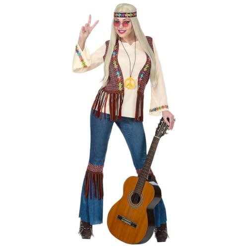 W WIDMANN MILANO Party Fashion - Kostüm Hippie Dame, Hemd mit Weste, Hose, Stirnband, Kette, Flower Power, Peace, Mottoparty, Karneval W WIDMANN MILANO Party Fashion - Kostüm Hippie Dame, Hemd mit Weste, Hose, Stirnband, Kette, Flower Power, Peace, Mottoparty, Karneval von W WIDMANN MILANO Party Fashion