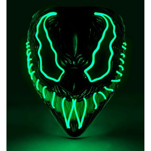 W WIDMANN MILANO Party Fashion - LED Maske Monster, leuchtendes Gesicht, gruselige Grimasse, Dämon, Halloween W WIDMANN MILANO Party Fashion - LED Maske Monster, leuchtendes Gesicht, gruselige Grimasse, Dämon, Halloween von W WIDMANN MILANO Party Fashion