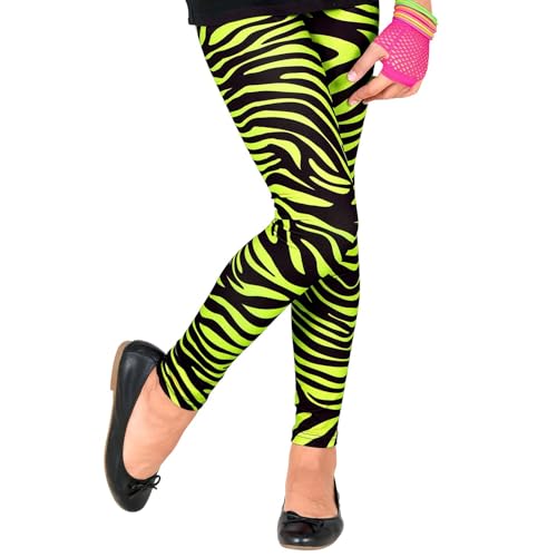 W WIDMANN MILANO Party Fashion - Leggings für Kinder 80er Jahre, Tigerprint, 80s, Animal Print, Disco Fever, Karneval von W WIDMANN MILANO Party Fashion