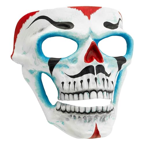 W WIDMANN MILANO Party Fashion - Maske Clown Totenkopf, Dia de los Muertos, Killer Clown, gruseliges Halloween Kostüm von W WIDMANN MILANO Party Fashion