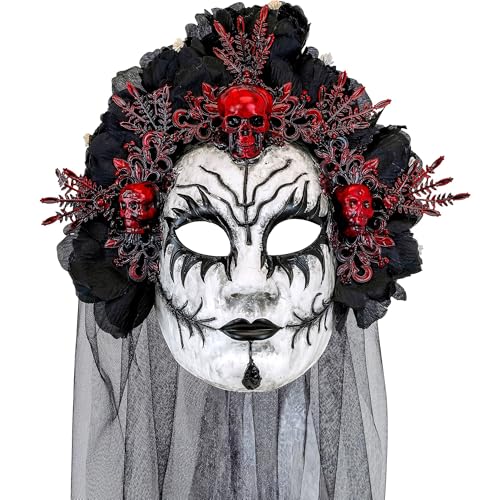 W WIDMANN MILANO Party Fashion - Maske Dia de los Muertos, für Erwachsene, Königin der Toten, Accessoire Day of the Dead W WIDMANN MILANO Party Fashion - Maske Dia de los Muertos, für Erwachsene, Königin der Toten, Accessoire Day of the Dead von W WIDMANN MILANO Party Fashion