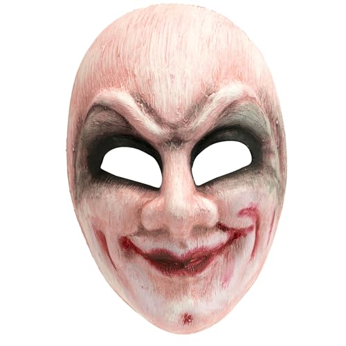 W WIDMANN MILANO Party Fashion - Maske Horror Clown Herren, Kunststoff, Killer Clown, gruseliges Halloween Kostüm von W WIDMANN MILANO Party Fashion