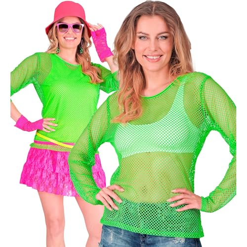W WIDMANN MILANO Party Fashion - Netzoberteil für Damen, Netzshirt, neon T-Shirt für Festival und Karneval W WIDMANN MILANO Party Fashion - Netzoberteil für Damen, Netzshirt, neon T-Shirt für Festival und Karneval von W WIDMANN MILANO Party Fashion