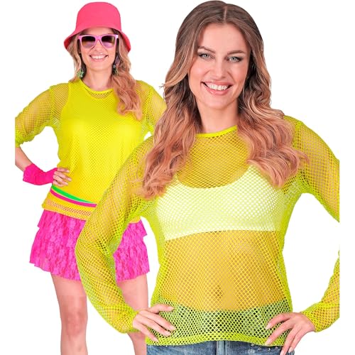 W WIDMANN MILANO Party Fashion - Netzoberteil für Damen, Netzshirt, neon T-Shirt für Festival und Karneval W WIDMANN MILANO Party Fashion - Netzoberteil für Damen, Netzshirt, neon T-Shirt für Festival und Karneval von W WIDMANN MILANO Party Fashion
