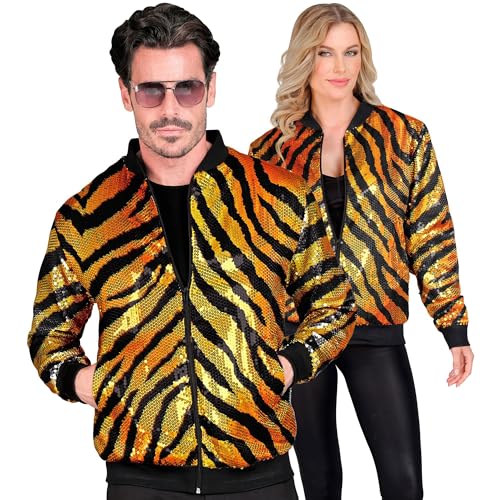 W WIDMANN MILANO Party Fashion - Party Fashion Bomberjacke, Pailletten Jacke, Weste, Party Outfit, Disco, Animal Print von W WIDMANN MILANO Party Fashion