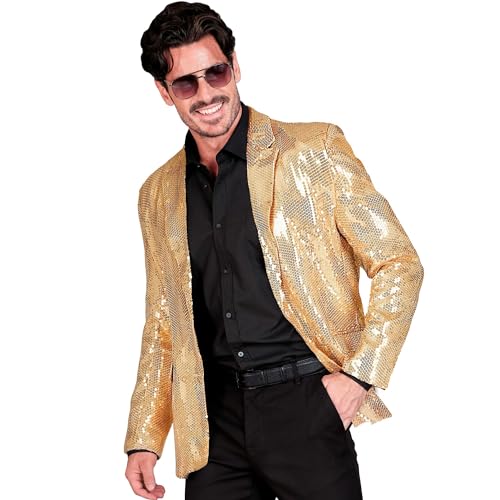 W WIDMANN MILANO Party Fashion - Party Fashion Jackett mit Pailletten für Herren, Disco Fever, Anzugjacke, Schlagermove von W WIDMANN MILANO Party Fashion