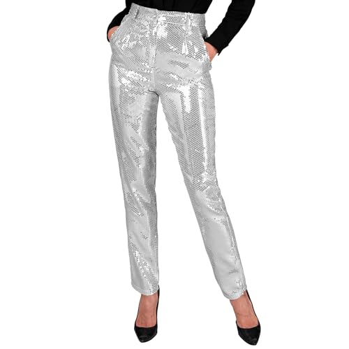 W WIDMANN MILANO Party Fashion - Party Fashion Paillettenhose für Damen, Disco Fever, Schlagermove, Damenhose von W WIDMANN MILANO Party Fashion