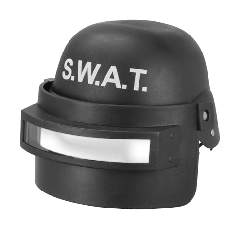 W WIDMANN MILANO Party Fashion - S.W.A.T. Helm mit Visier für Kinder, aus Hartplastik, Swat Agent, Polizei, FBI, SEK von W WIDMANN MILANO Party Fashion